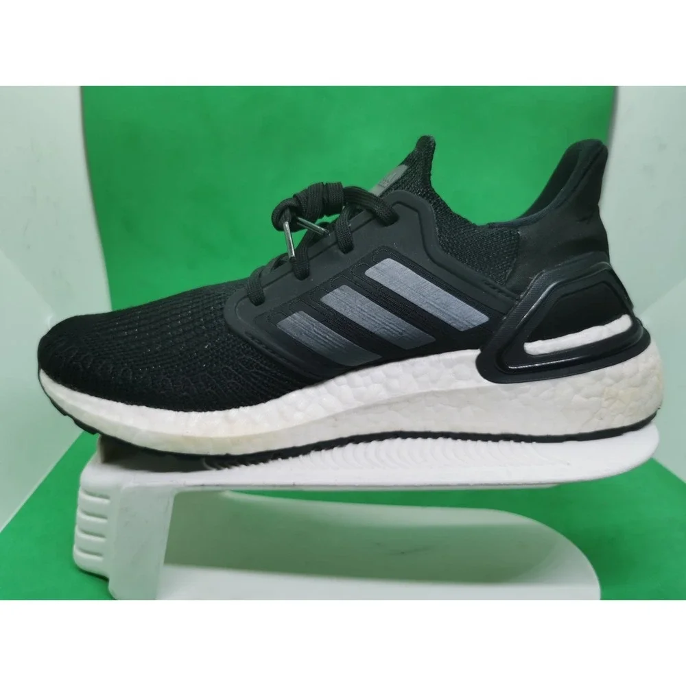 Adidas Ultraboost 20 Womens 8.5 Boost Running Shoes Sneakers White Black FY3457